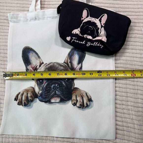 French Bulldog Gift Set, Tote Bag, Make Up‎ Bag,  Christmas Gift - Picture 5 of 6